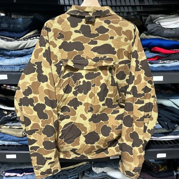 Vintage 90s Columbia Duck Camo Bomber Jacket Mens Large Full Zip Outdoor - Picture 7 of 15